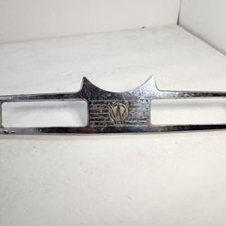 Willys Gauge Dash Plate Bezel Wagon Truck Jeep 50's Petroliana Emblem Chrome