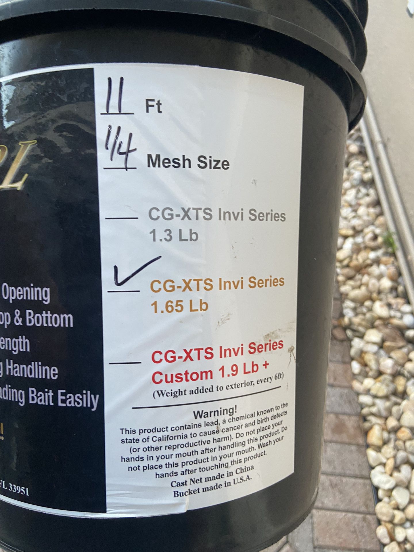 CG-XTS Invi Series Cast Nets - 1.65 Lb