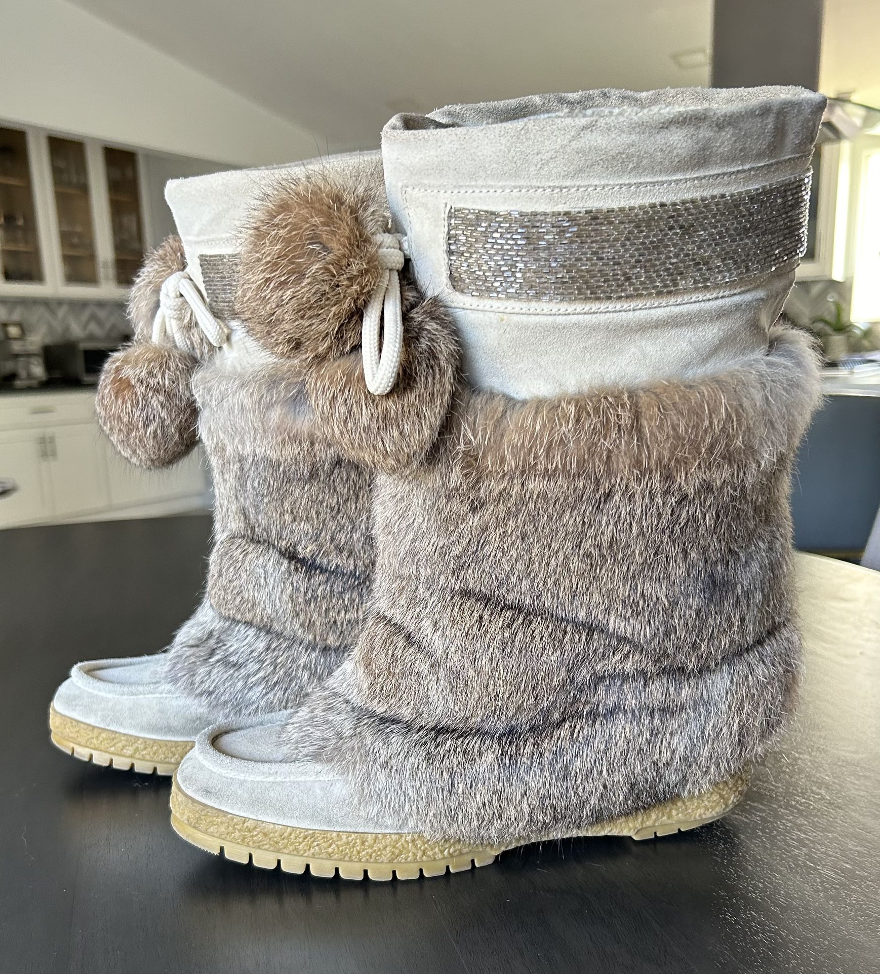 Coach Boots with Fur