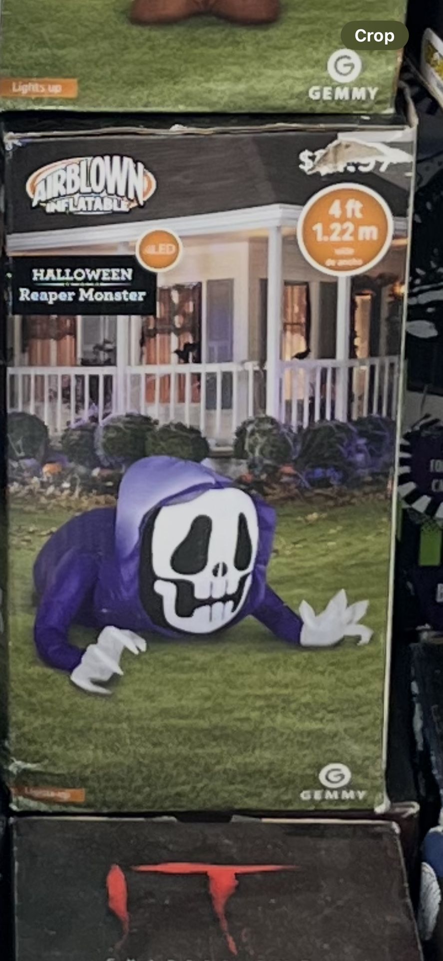 4ft Halloween Inflatable Reaper Monster New Pumpkins Ghosts Witches