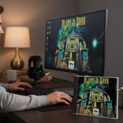 1993 Alone in the Dark (PC CD-ROM)  Derceto Mansion Survival Horror Video Game Vintage. USE COMPATIBILITY MODE. The item in the image is the 1993 CD-R