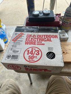 14 gauge three wire outdoor 50 feet