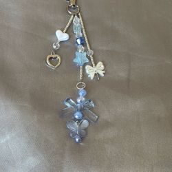 Baby Blue Handmade Dangling Keychain/Purse Charm 