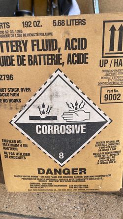 Battery fluid acid