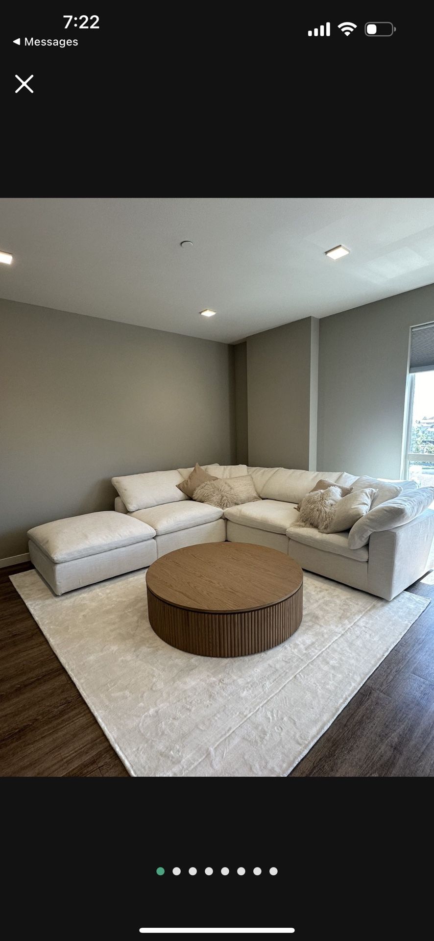 Restoration Hardware Byron coffee Table 48’