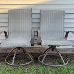 2 Aluminum Patio Chairs (Both For $20)