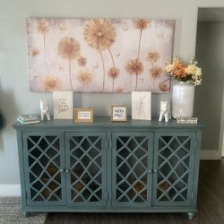 Distressed Wooden Console Or Entry Table 
