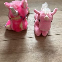 2 Unicorn Plushies 