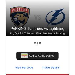 Panthers Parking Pass