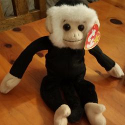 Vintage Ty Beanie Baby Mooch The Monkey Stuffed Plush 