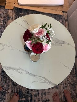 Round Marble Top coffee Table