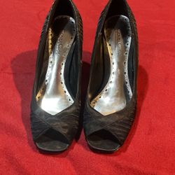 Black Satin Size 6.5