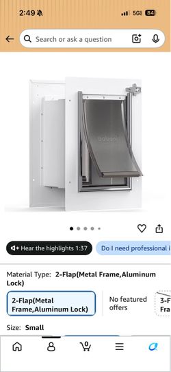 2-flap steel cat or dog door