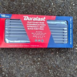 Duralast Ratcheting combination wrench set