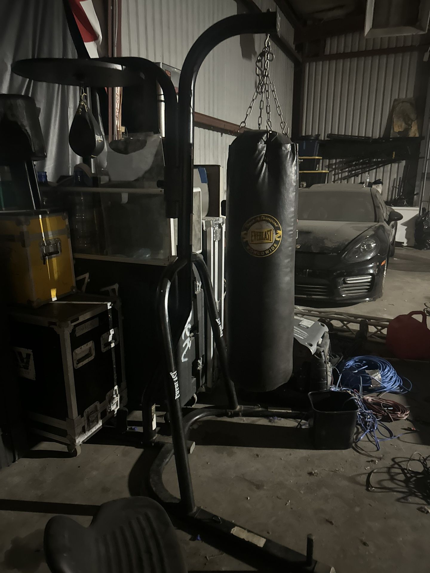 Everlasting Punching Bag Stand With Speed Bag