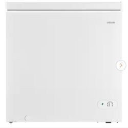 7.0 cu. ft. Manual Defrost Chest Freezer with LED Light in White Garage Ready