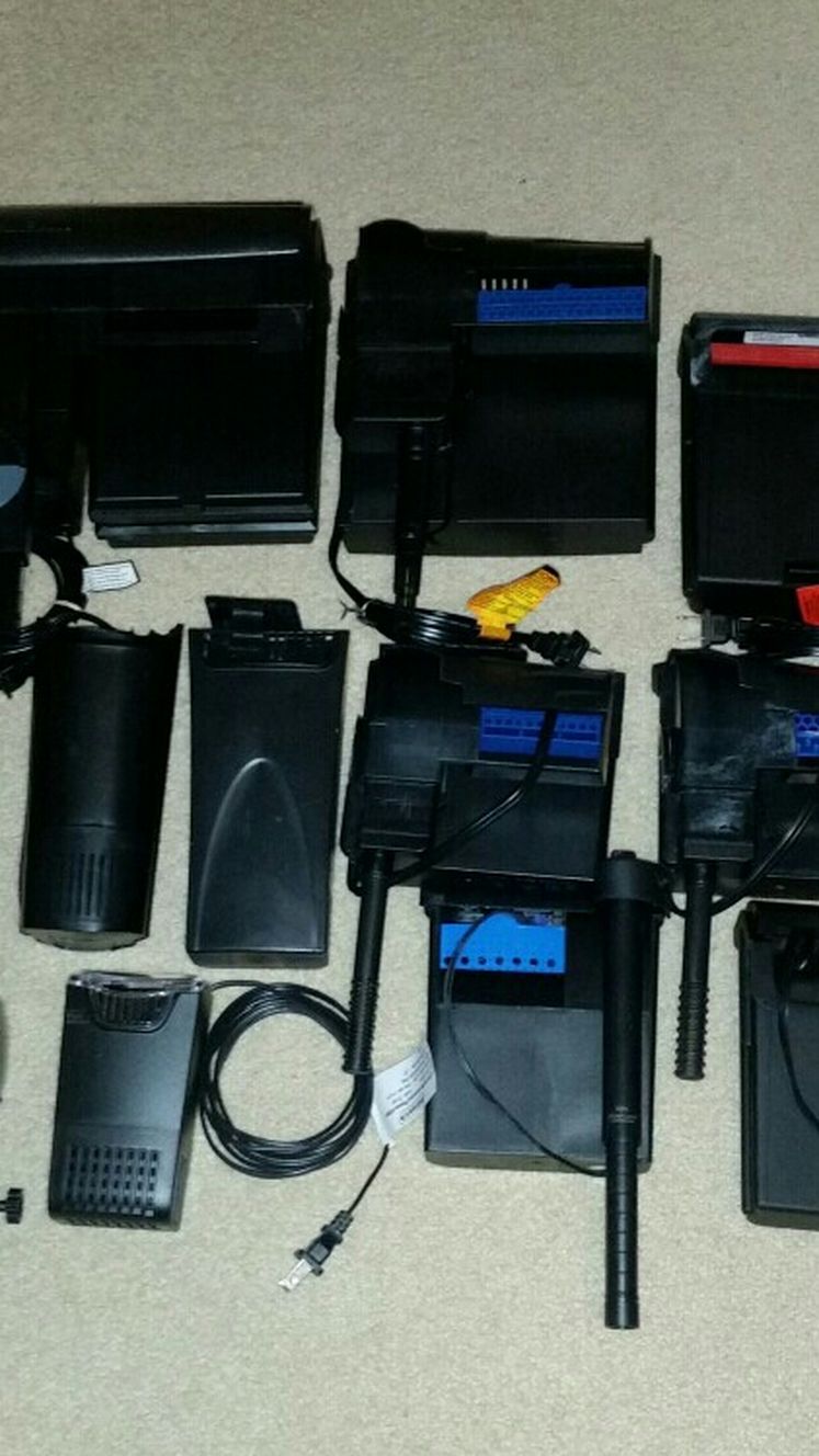 Aquarium Fish Tank Filter Heater Air Pump Lot