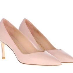 Stuart Weitzman Anny 70 Dolce Leather Stiletto Pumps Size 10  