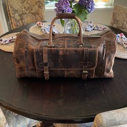 Buffalo Leather Duffel Bag