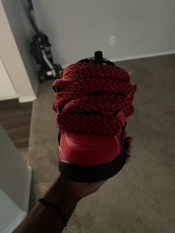 Red and Black High-Top Sneaker