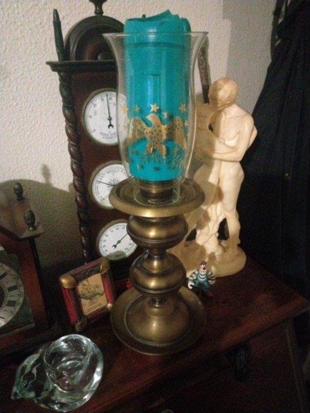 Glass Candle Holder With Stand