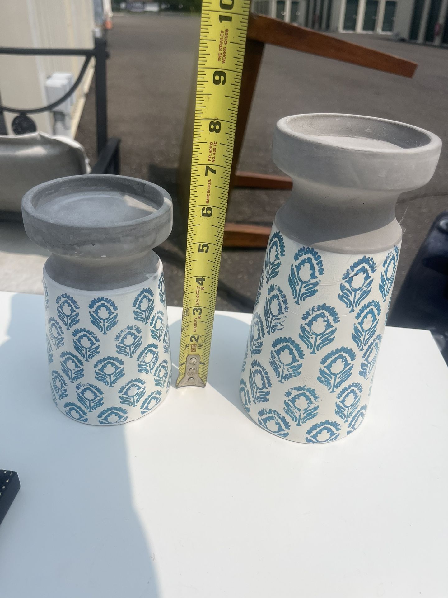 Set Of 2 Decorative Candle Holders