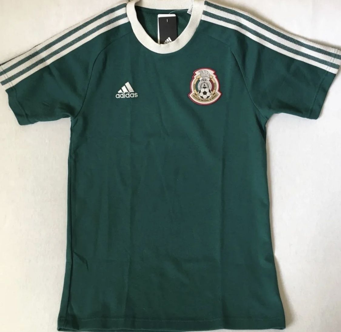 PENDING Adidas Mexico FMF Icon Tee Jersey Soccer Noble Green Men’s Size ...