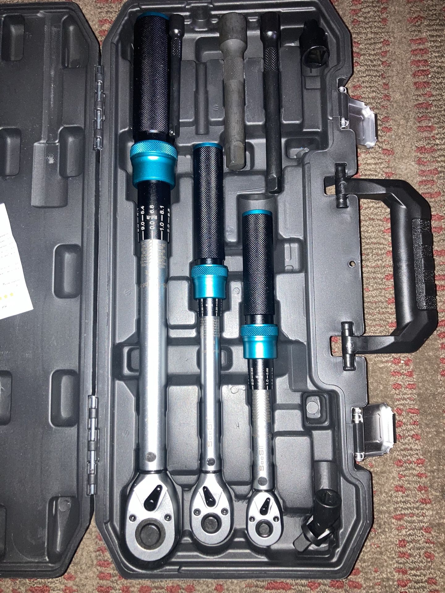 Torque Wrench Set 1/4 3/8 1/2 Drive