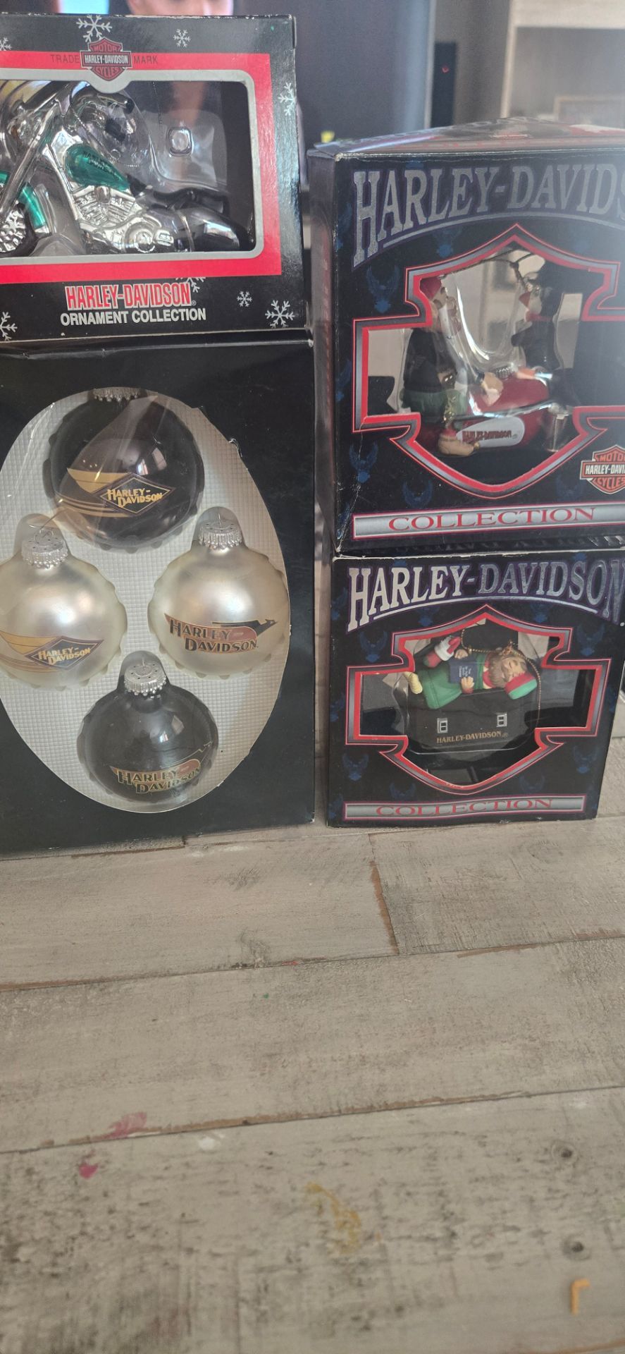 Harley Davidson vintage ornaments