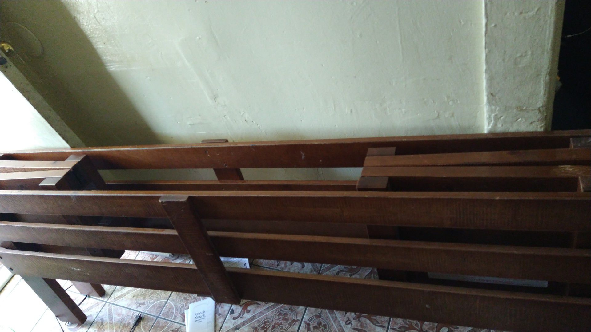 Wood foldable twin bed frame