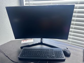 Samsung 27” Curved Monitor w/ Keyboard