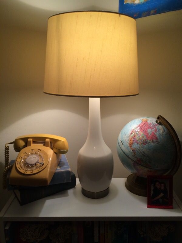 White modern lamp