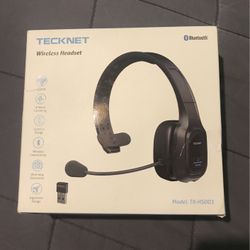 Tecknet Bluetooth Headset Wireless with Microphone AI Noise Cancelling
