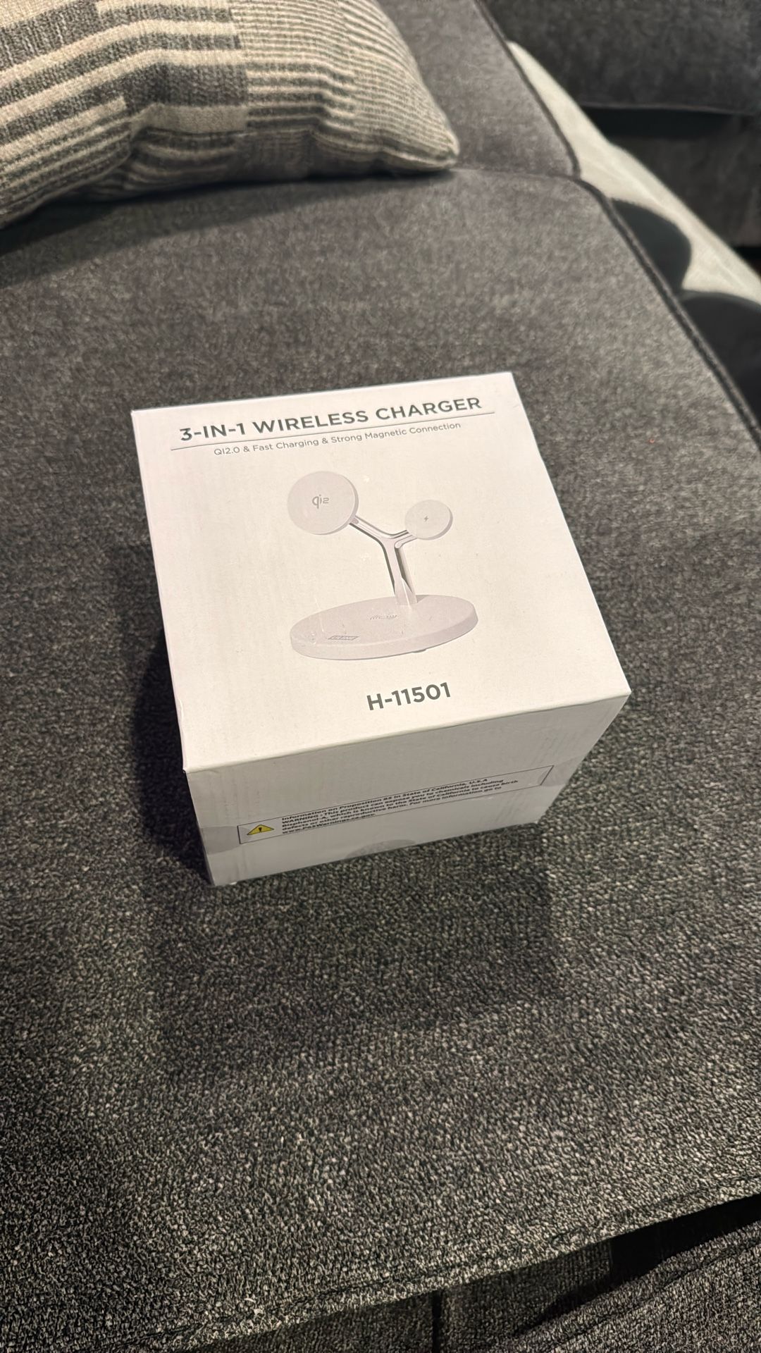 3 in 1 wireless charger setup