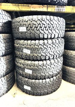 💰 Best deals are ca$h in person 4 USED TIRES LT285/70R17 BF GOODRICH K02 T/A ALL TERRAIN 285/70R17 OFF-ROAD 4X4 JEEP TRUCK TIRES 285 70 17