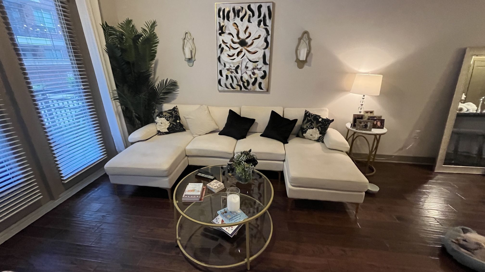 Beautiful Sectional Sofa  Set - Coffee Table,  2 End Tables 