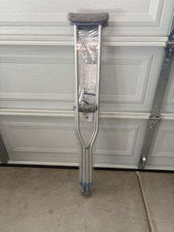 Aluminum Crutches Pair — Brand New, Height Adjustable