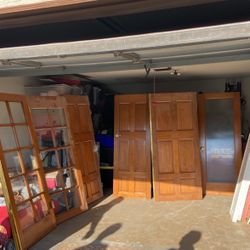 3 Glass Doors And 3 Solid Wood Doors High Class