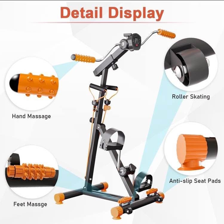 Pedal Exerciser Bike Hand Arm Leg and Knee Peddler, Arm Leg Knee Physical Therapy Exercise Bike