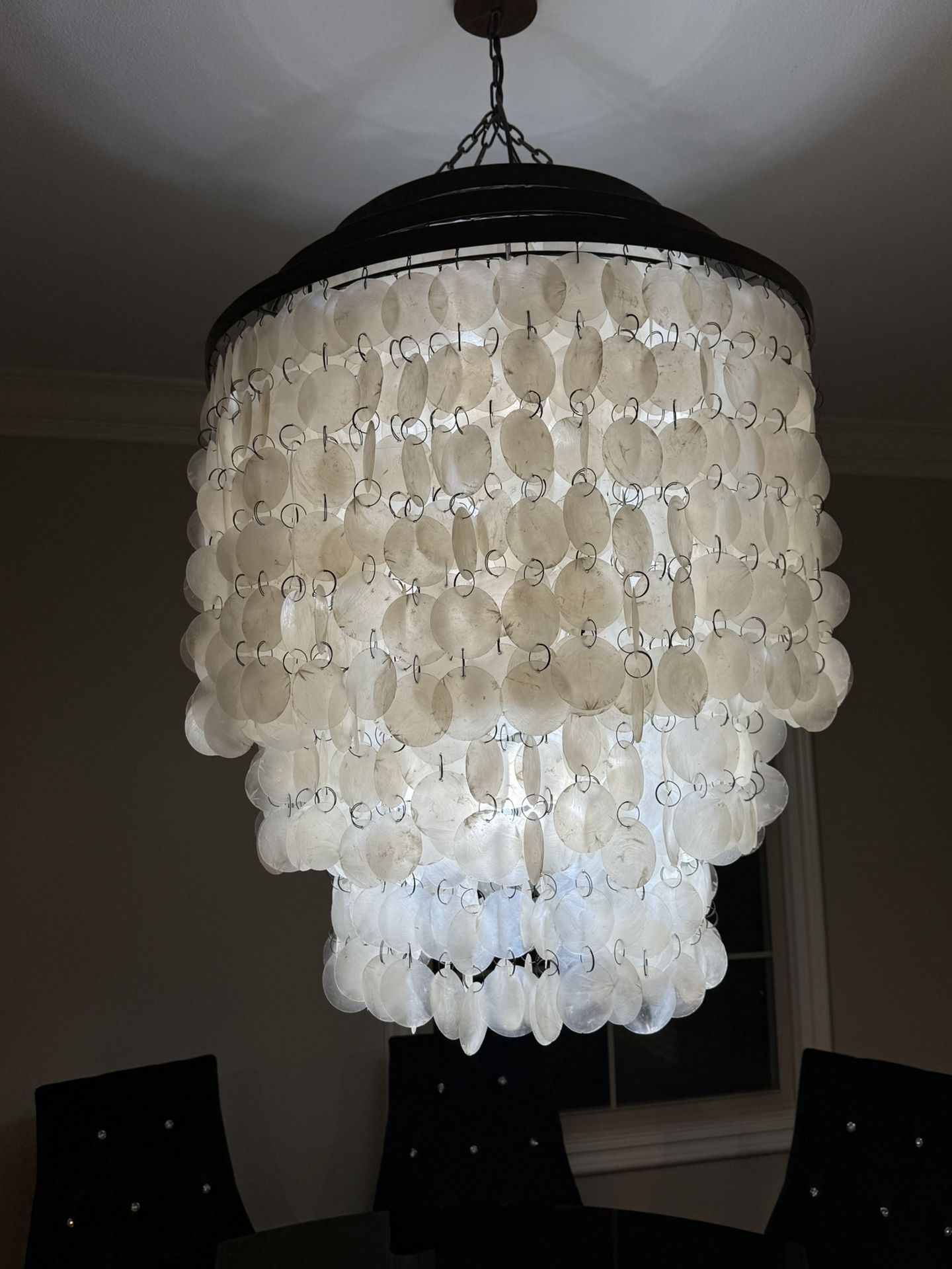 RH 3 Tier Shell Chandelier