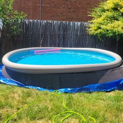 Summer Waves 15 Foot Round Pool