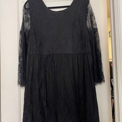 Black Lace Mini Dress