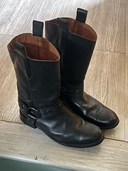 Leather Biker Boots