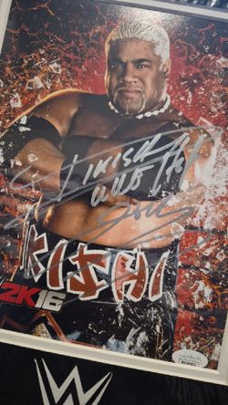 Steiner and Rikishi signed pictures