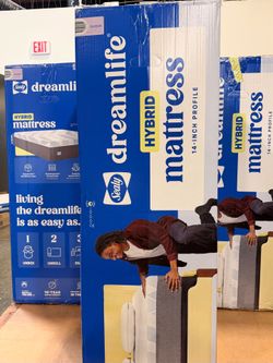 Sealy Dreamlife 14" Soft Hybrid Queen Size Mattress Brand New In Box