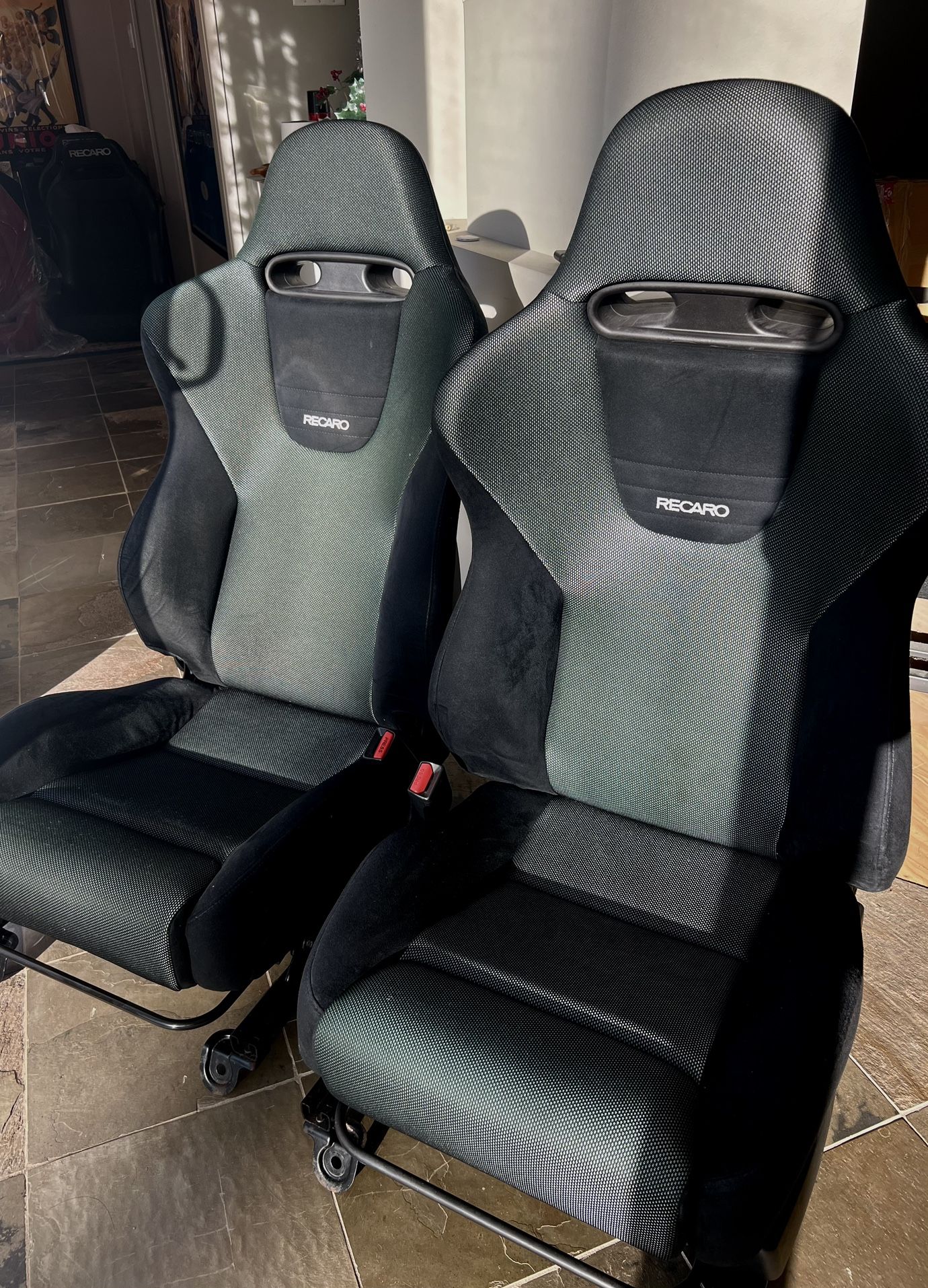 Recaro Spjj Bucket Seats Euro Type R Cl7 Accord Tsx Jdm Rare Honda