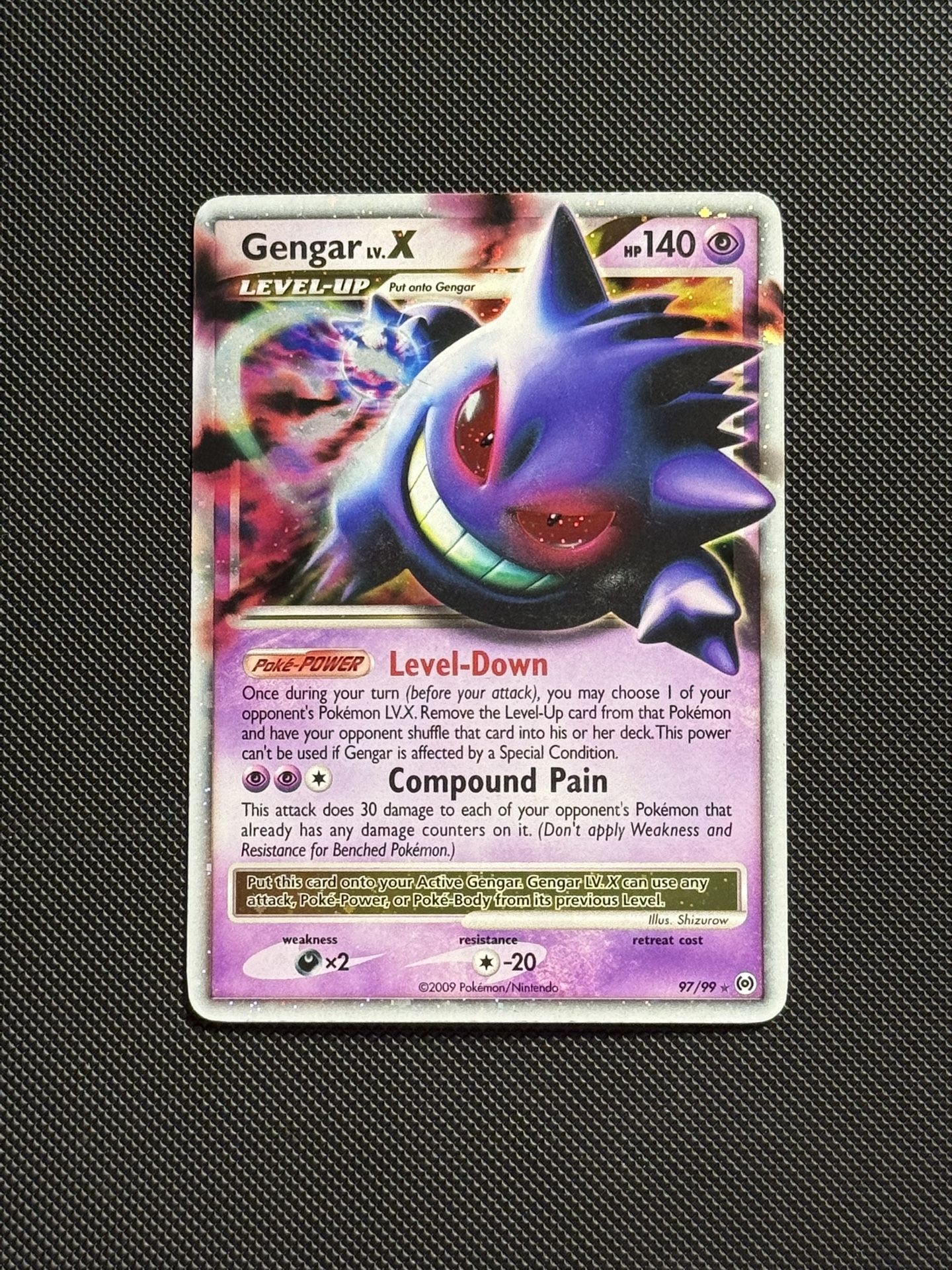 Pokemon Card Gengar Level X