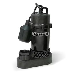 Everbilt HDSP25W 1/4 HP Aluminum Sump Pump Tether Switch