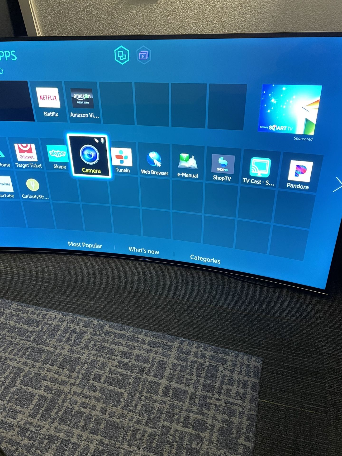78”Samsung Curved 3D 4K 2160p UHD Smart Tv WiFi Model UN78HU9000