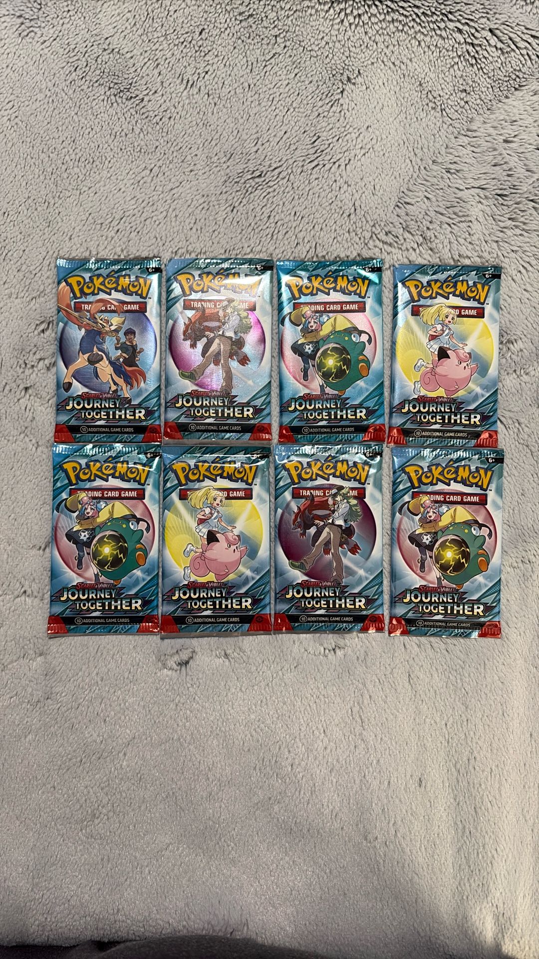 Pokemon TCG - Journey Together - (8) Packs - Brand New/Sealed